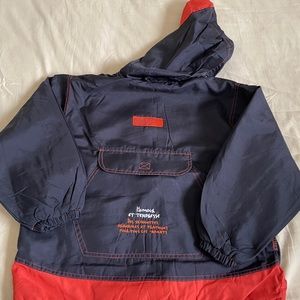 Black Windbreaker hoodie